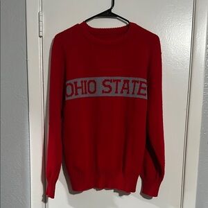 Red Ohio State Sweater As Seen On Jim Carrey’s “Kidding” TV Show